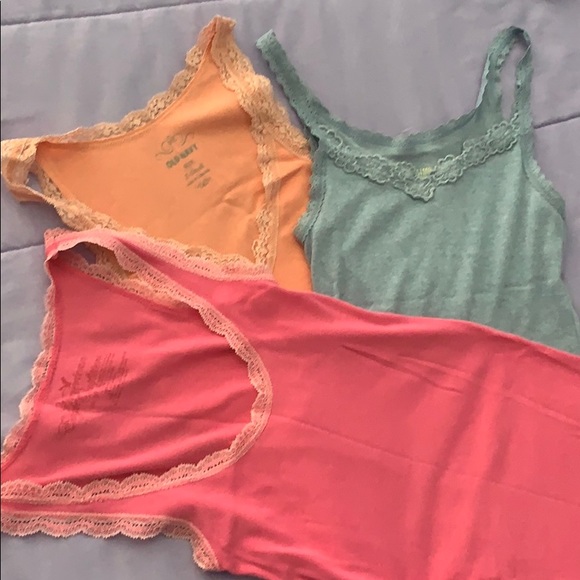 Tops - Bundle of 3 XS Lace Tank Top Camis